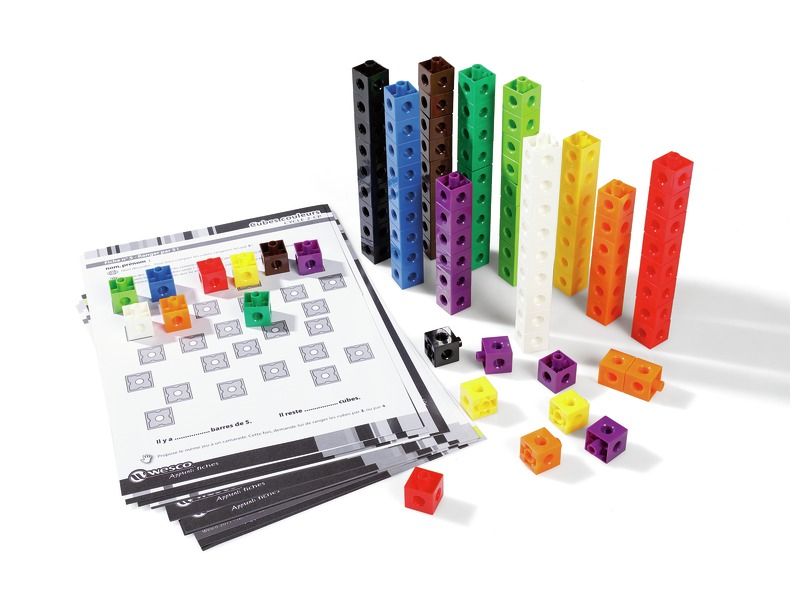 MAXI PACK OF SLOT-IN COLOUR CUBES and learning sheets