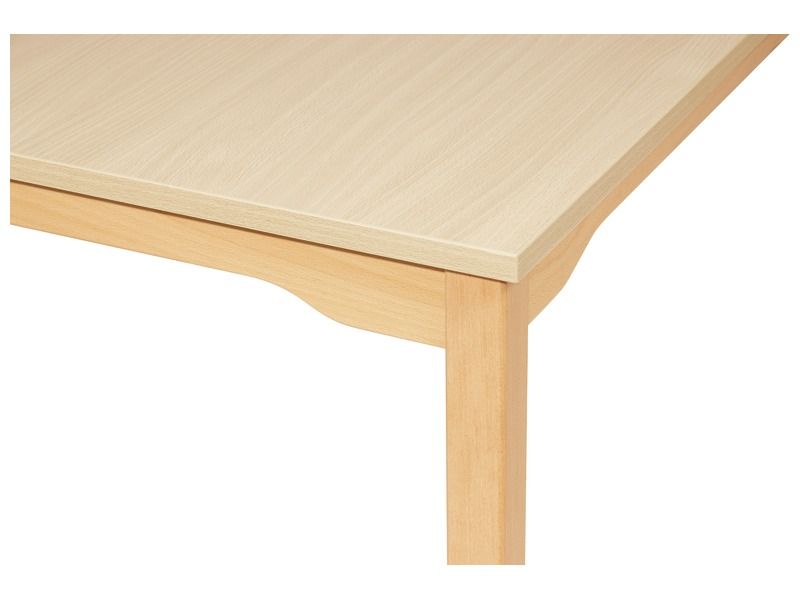 TABLE PLATEAU MÉLAMINÉ - PIÉTEMENT BOIS - Rectangle 160x80 cm