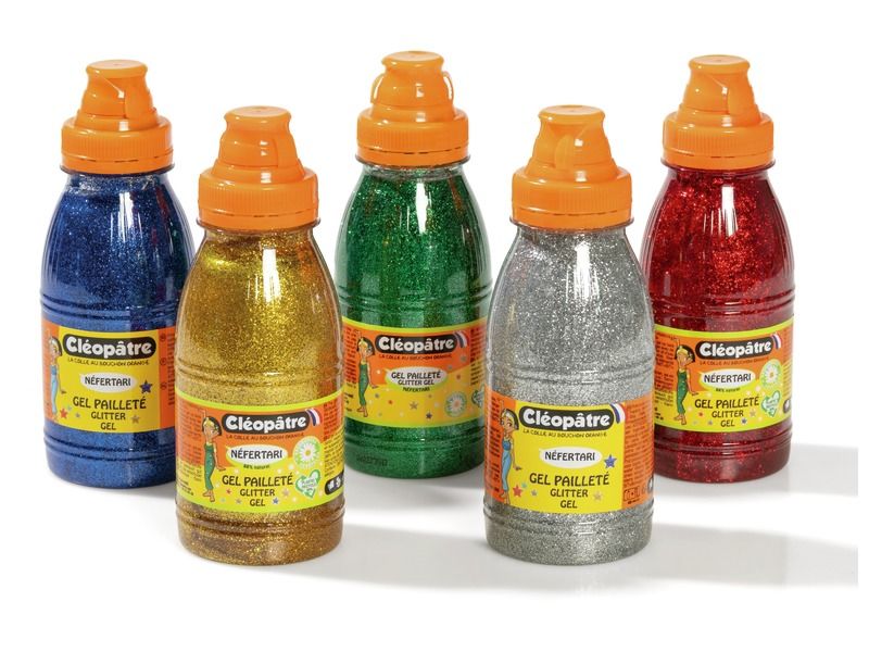 GLITZERGEL Festliche Farben 5 x 250 ml