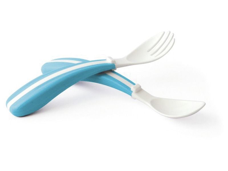 MULTICOLOURED CUTLERY 1 spoon and 1 fork