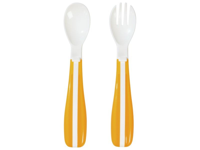 MULTICOLOURED CUTLERY 1 spoon and 1 fork