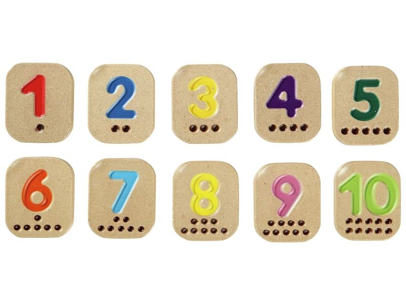 ECO-DESIGN SIGN-LANGUAGE NUMBERS FROM 1 - 10