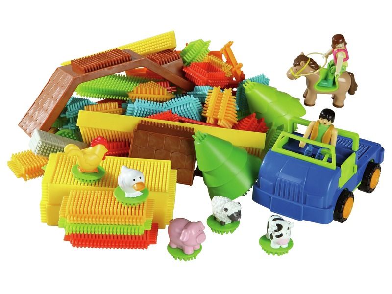 JEU DE CONSTRUCTION Bristle Blocks Lot de 66 pièces - La ferme