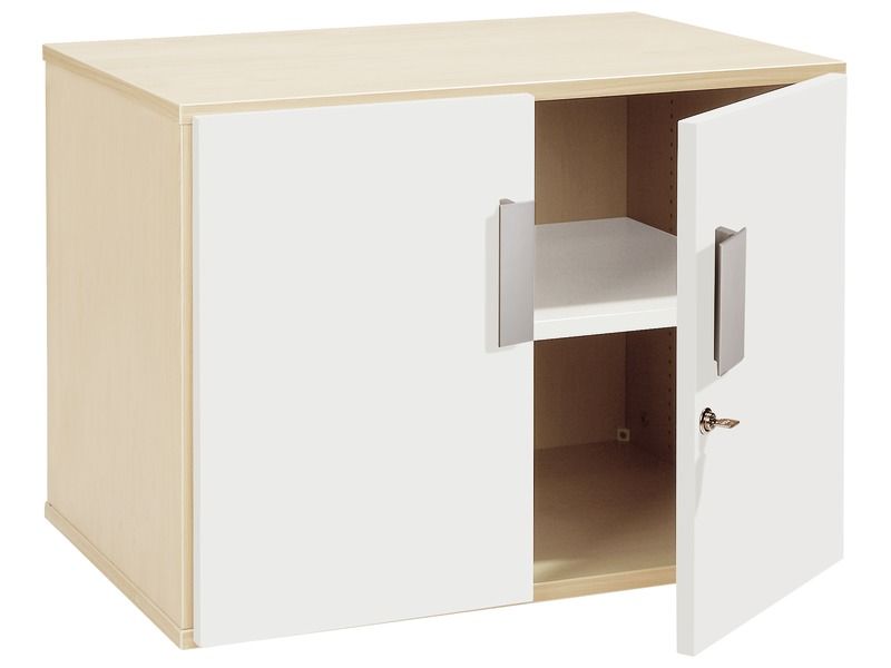 MEUBLE MÉLAMINÉ H: 51 cm - L: 70,5 cm 2 portes, 1 étagère