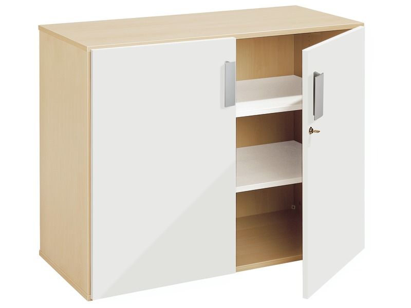 GEMELAMINEERD MEUBEL H: 81 cm - L: 105 cm 2 deuren, 2 planken