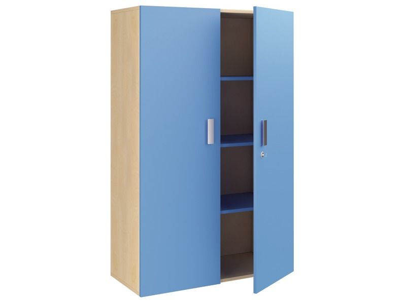 MELAMINE COATED CABINET H: 162 cm - L: 105 cm 3 shelves, 2 doors