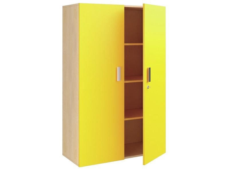 MELAMINE COATED CABINET H: 162 cm - L: 105 cm 3 shelves, 2 doors
