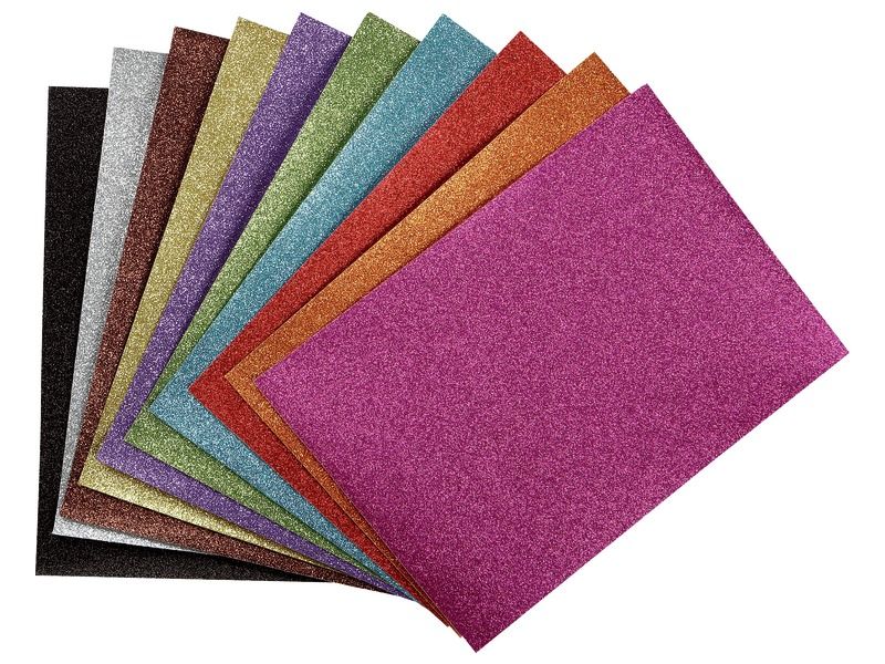 Glittery SHEETS OF CARDSTOCK PAPER 280 g