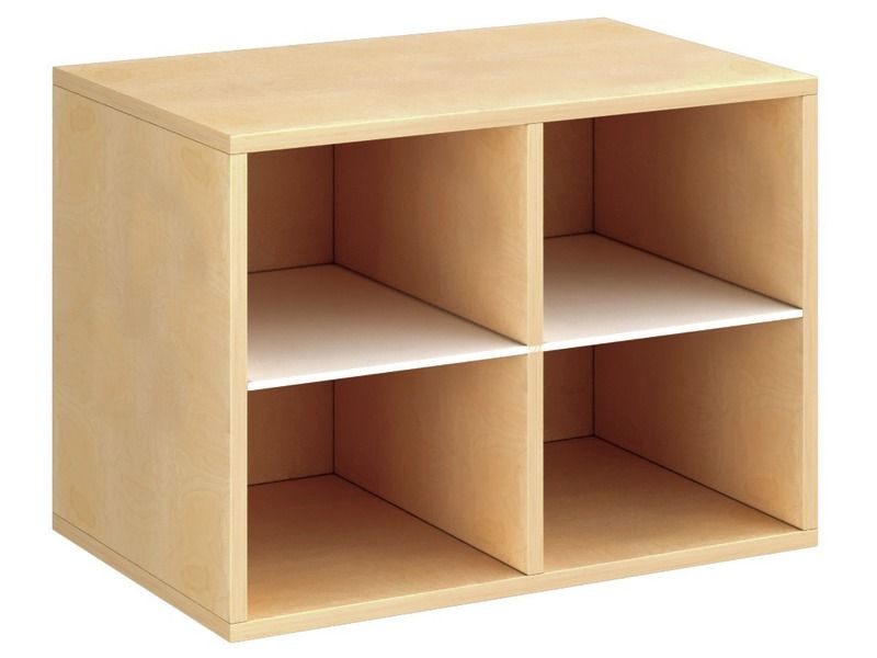 MEUBLE MÉLAMINÉ H: 51 cm - L: 70,5 cm 2 étagères