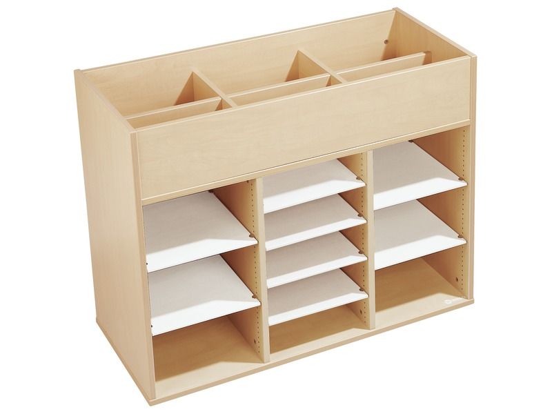 MEUBLE MÉLAMINÉ H: 81 cm - L: 105 cm 8 étagères