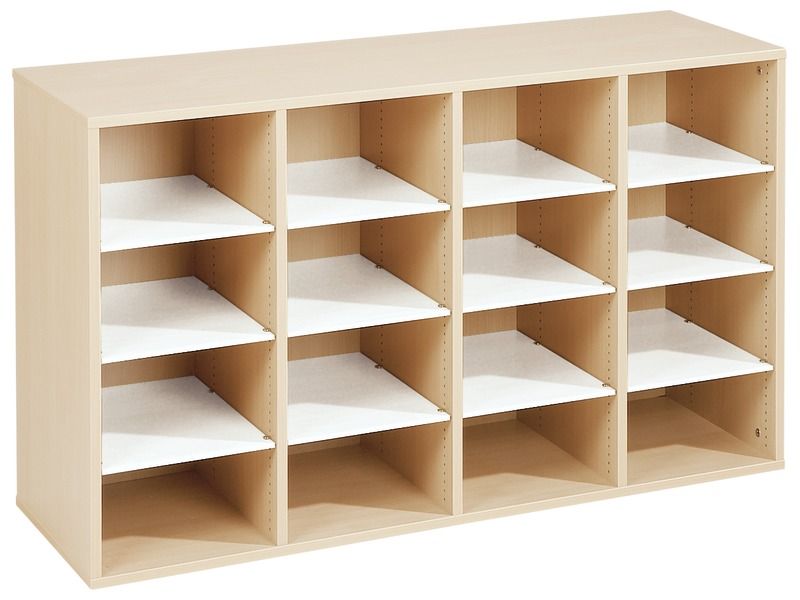 MEUBLE MÉLAMINÉ H: 81 cm - L: 139 cm 12 étagères
