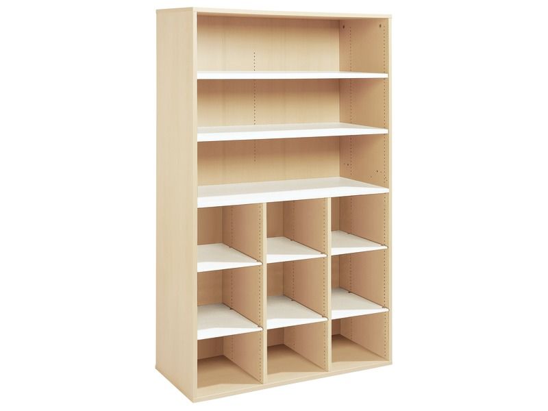 MEUBLE MÉLAMINÉ H: 162 cm - L: 105 cm 9 étagères