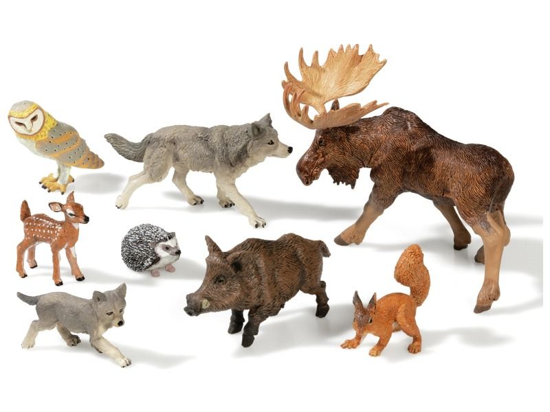 FIGURINES LES ANIMAUX DE LA FORÊT