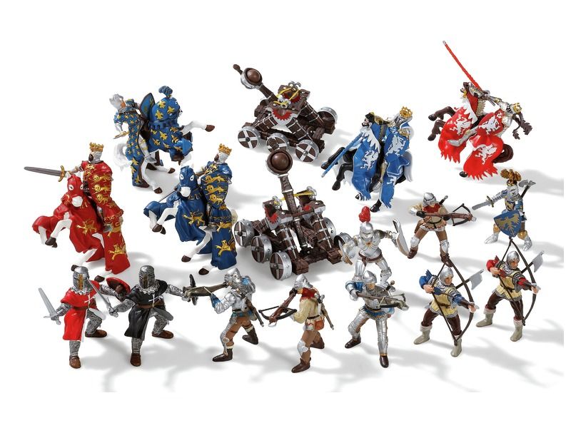 MAXI PACK Knight figurines and catapults