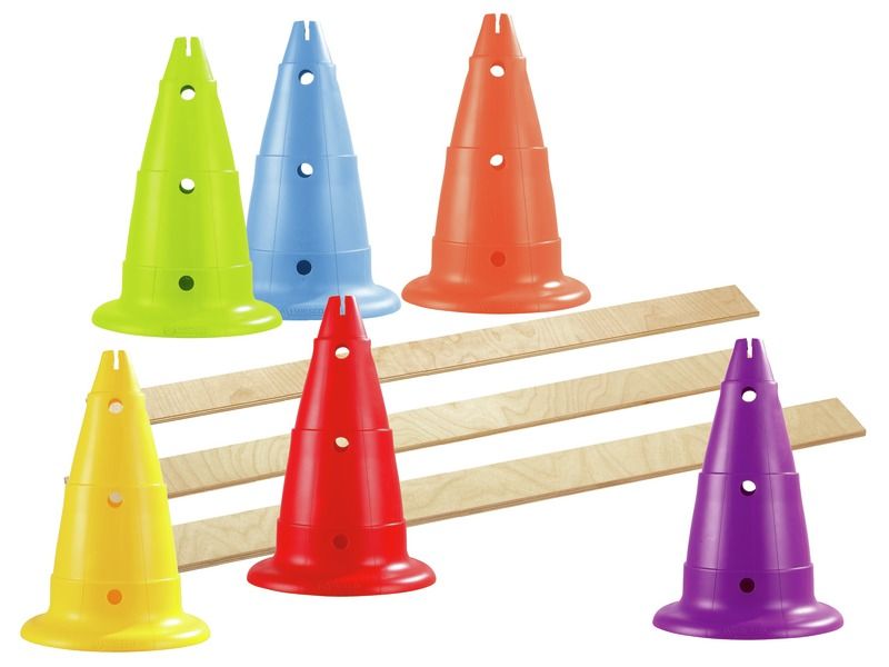 MAXI PACK 6 Cones H: 50 cm + 3 slats