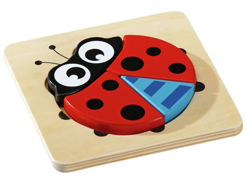 TEXTURED LIFT-OUT PUZZLE Ladybird