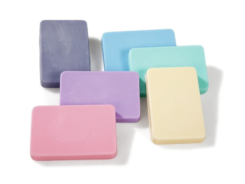 COLOURED MOULDING SOAPS Pastel colours