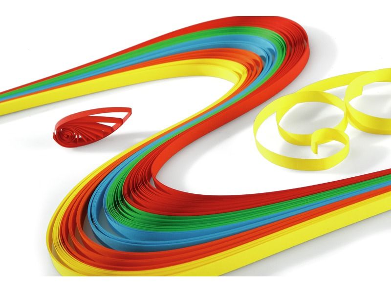 PAPER STRIPS FOR QUILLING Bright colours