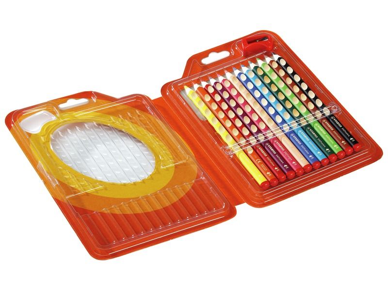 MAXI ERGONOMIC COLOURED PENCILS Easycolors for right-handers
