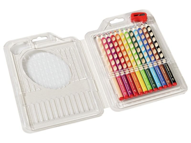 MAXI CRAYONS DE COULEUR ERGONOMIQUES Easycolors pour droitier