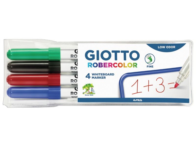 MARKERS WITH DRY WIPE INK Fine tip