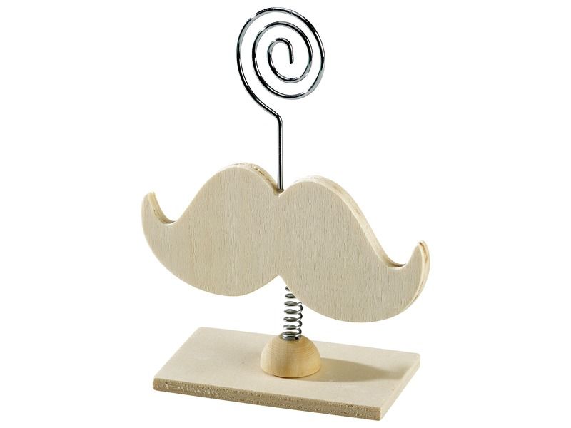MEMO CLIP/PHOTO CLIP TO DECORATE Moustache Spiral