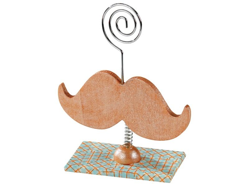 MEMO CLIP/PHOTO CLIP TO DECORATE Moustache Spiral
