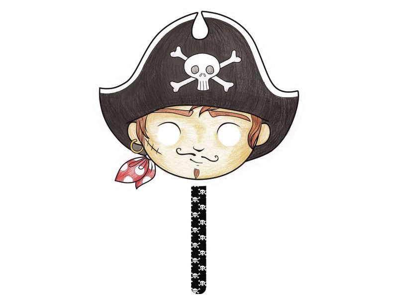 MASCHERA DA DECORARE Il pirata