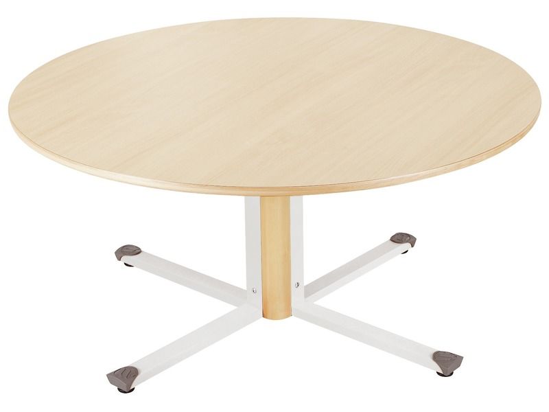 Laminated table top - Central leg - Round