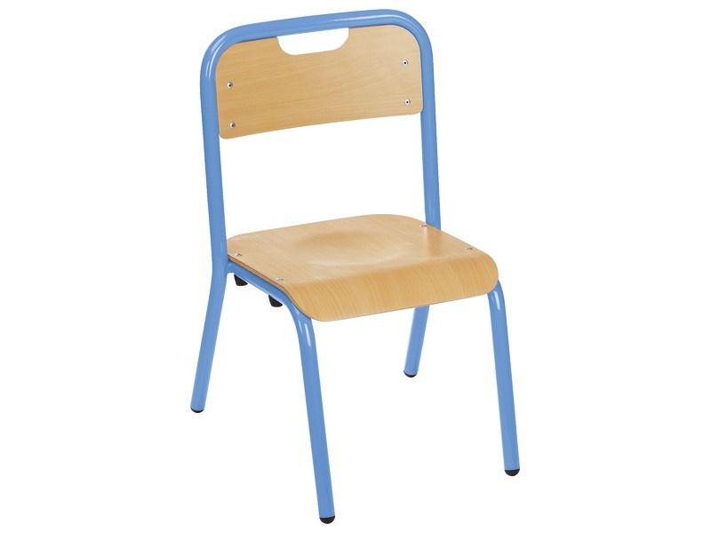 METAL CHAIR WITH PROTECTED EDGES - 4 LEGS