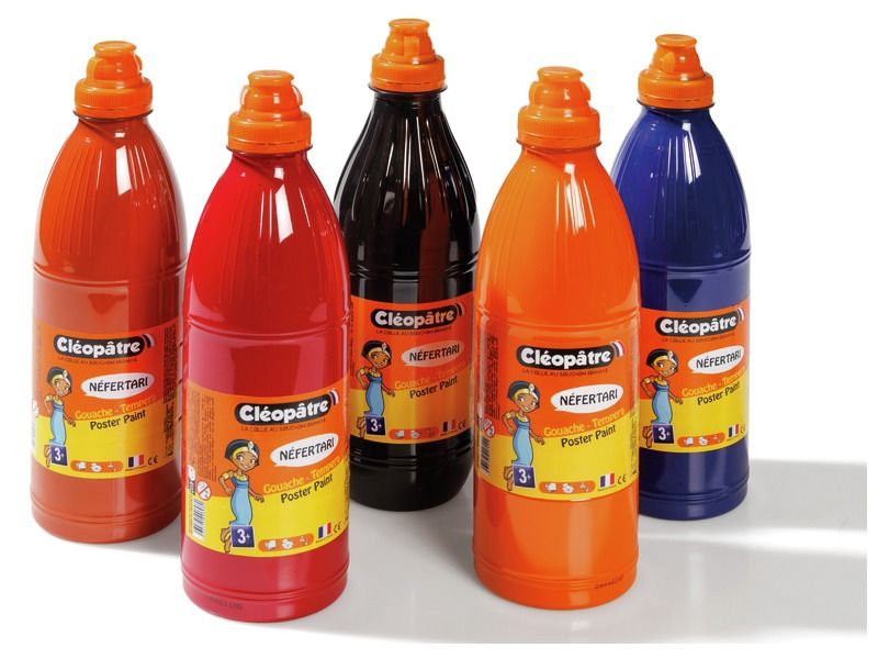 MAXISET GOUACHE laagste prijs 5 x 1 liter - Secundaire kleuren