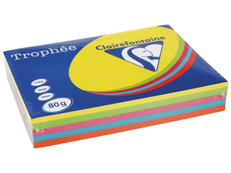 REAM OF PAPER Trophy Bright colours A4 80g