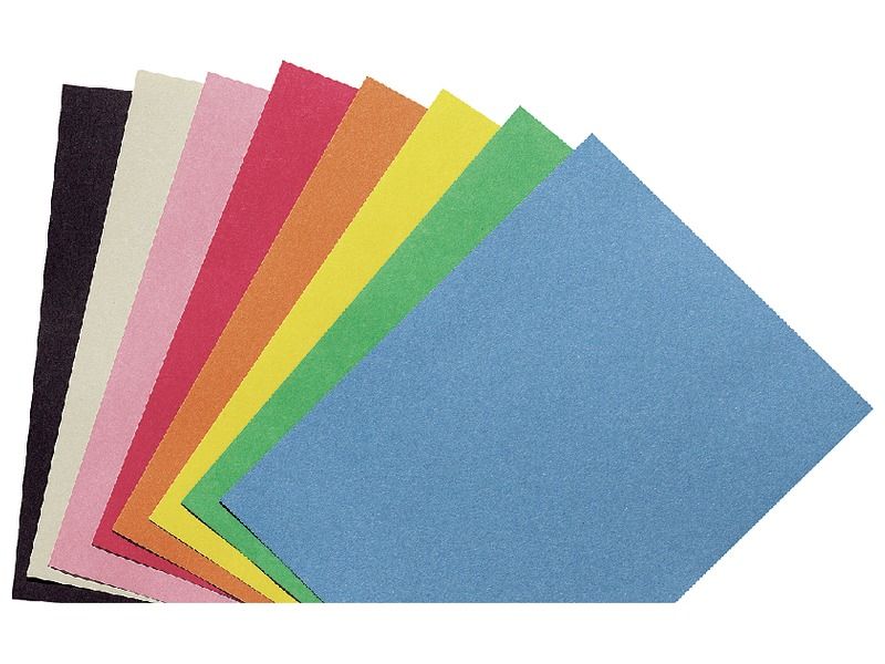 SHEETS OF COLOURED PAPER 110 g.