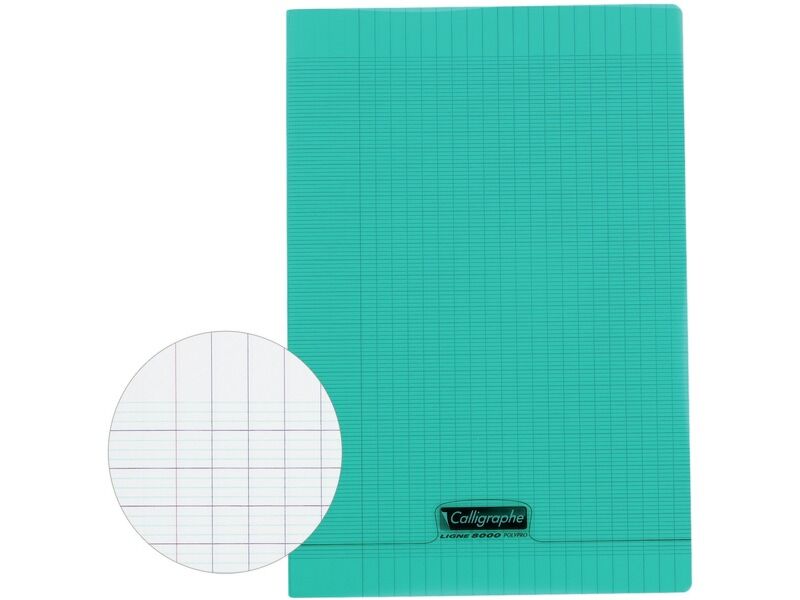 Cahier à Spirale Forever Rouge A4 - 180 Pages Petits Carreaux - Papier 100% Recyclé 70g - Fabriqué En France