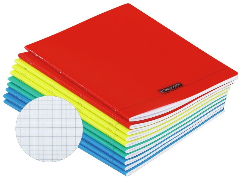 POLYPRO EXERCISE BOOKS 24 x 32cm - 96 pages - 90 GSM 5 x 5mm (small squares)
