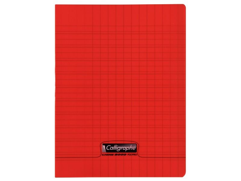 LOT DE 20 CAHIERS D'ÉCRITURE POLYPRO 17x22 cm - 90 g - 32 pages Double ligne 3...