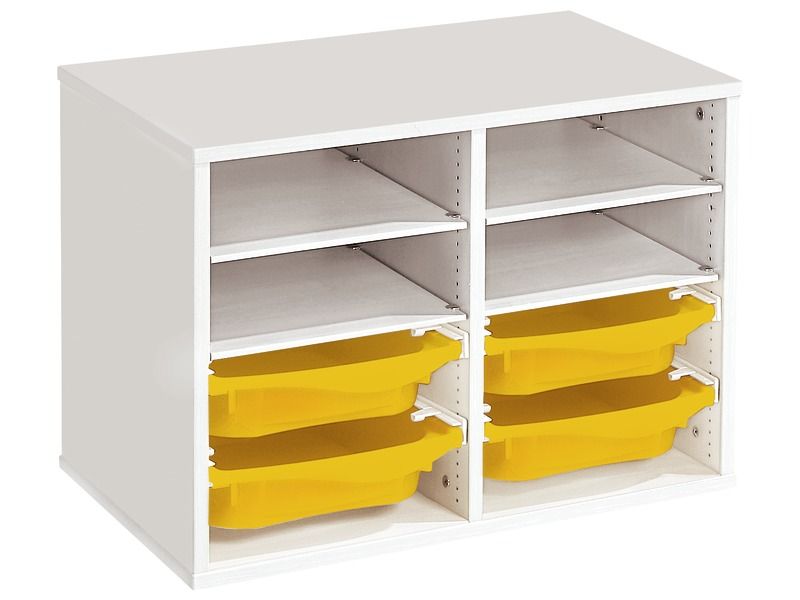MELAMINE CABINET H: 51 cm - L: 70.5 cm 4 trays – 4 shelves