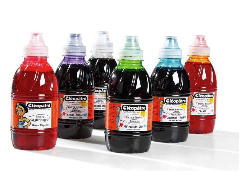INK FOR DRAWING 6 x 500 ml – Secondary colours