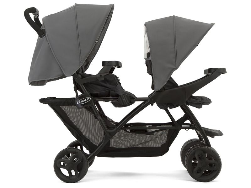 KINDERWAGEN MIT ZWEI SITZEN HINTEREINANDER