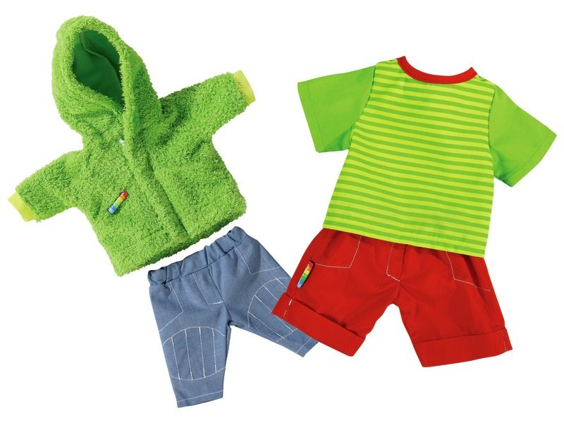 Doll STRIPED SHORTS AND HOODED OUTFIT PACK