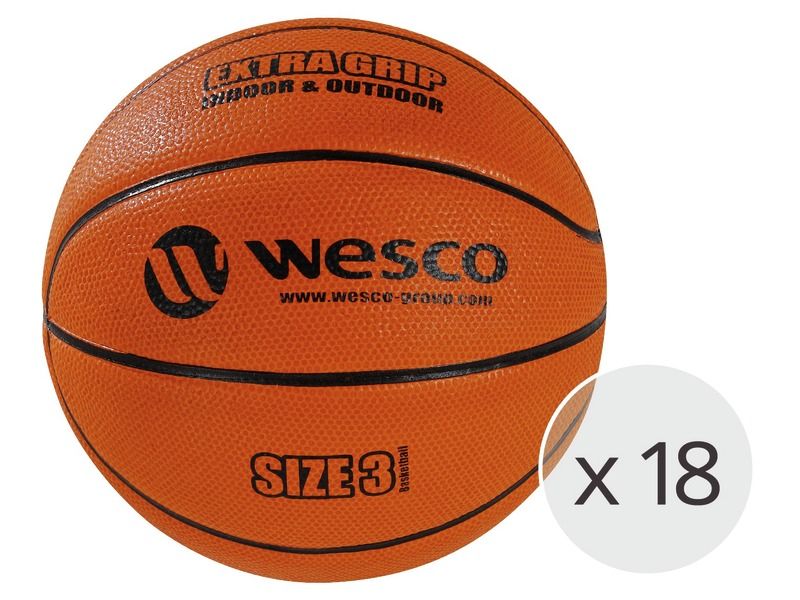 MAXI PACKSize 3 Extra Grip Indoor - Outdoor BASKETBALL BALLS