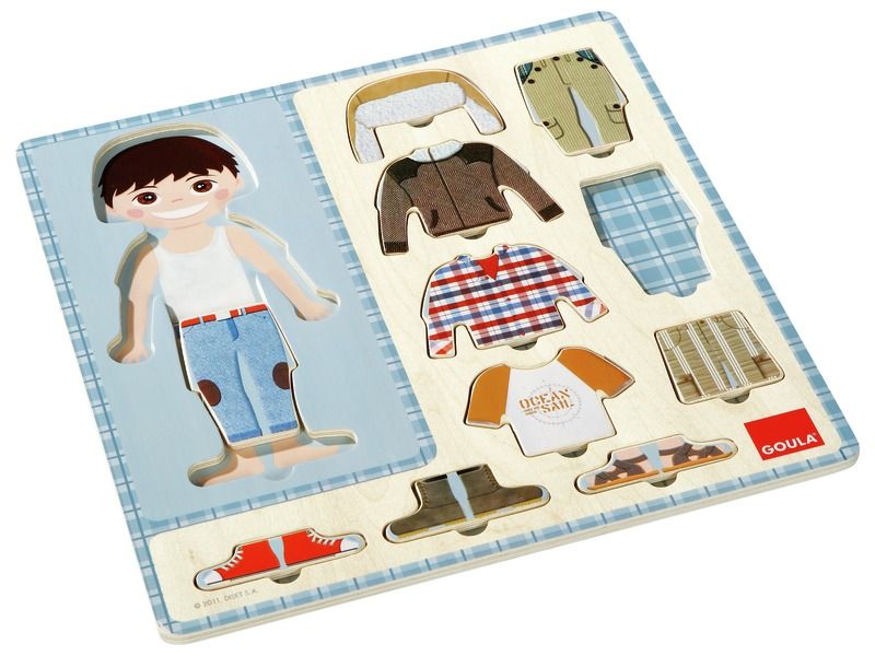 LIFT-OUT PUZZLE LEARNING TO DRESS Little boy