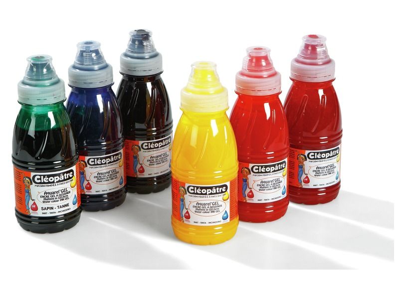Aquarel’gel GEL DRAWING INKS 6 x 250 ml
