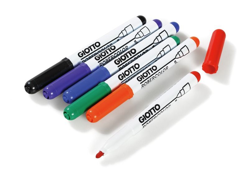 MARKERS WITH DRY WIPE INK Medium tip