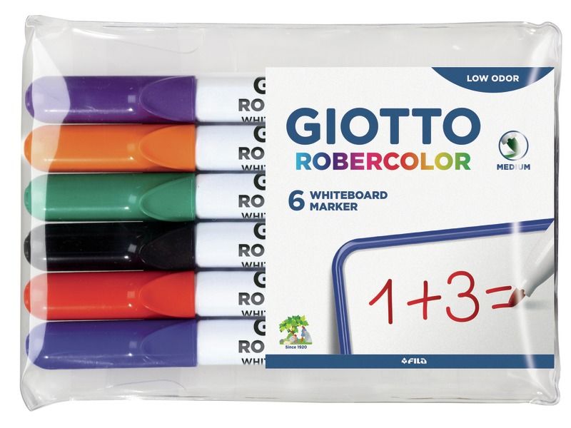 MARKERS WITH DRY WIPE INK Medium tip