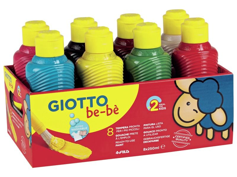 Be-bè GIOTTO GOUACHE 8 x 250 ml