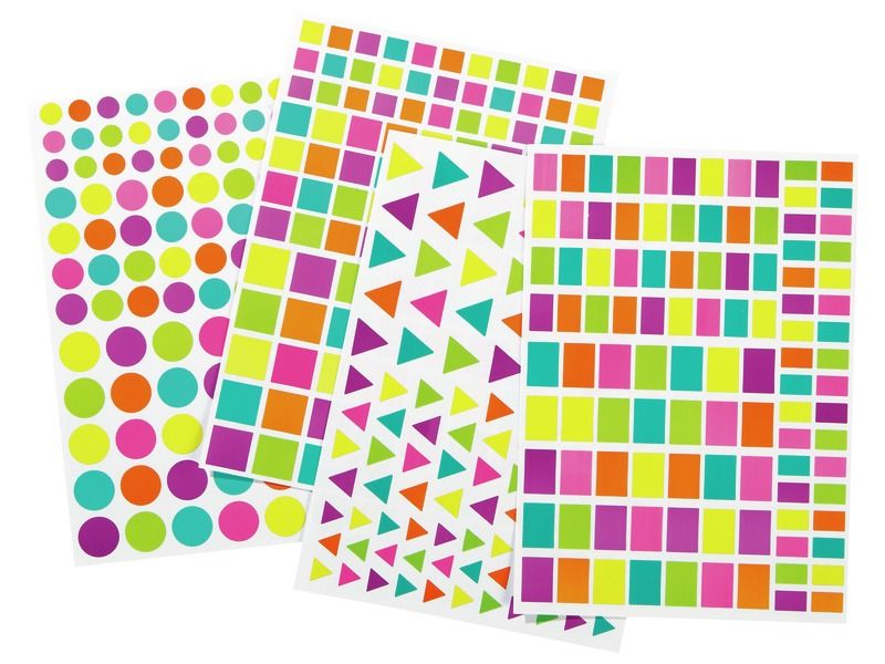 GEOMETRIC STICKERS Multisize shapes
