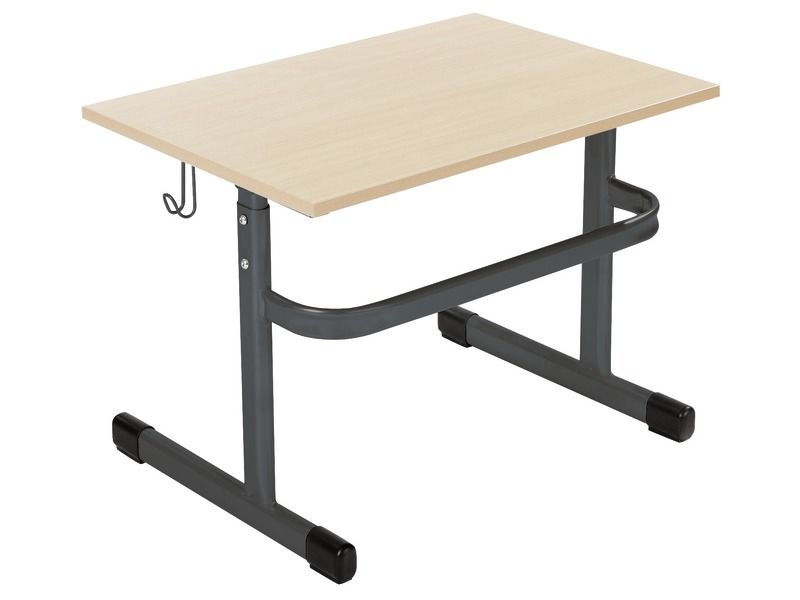 ADJUSTABLE SCHOOL TABLE Melamine coated table top Single