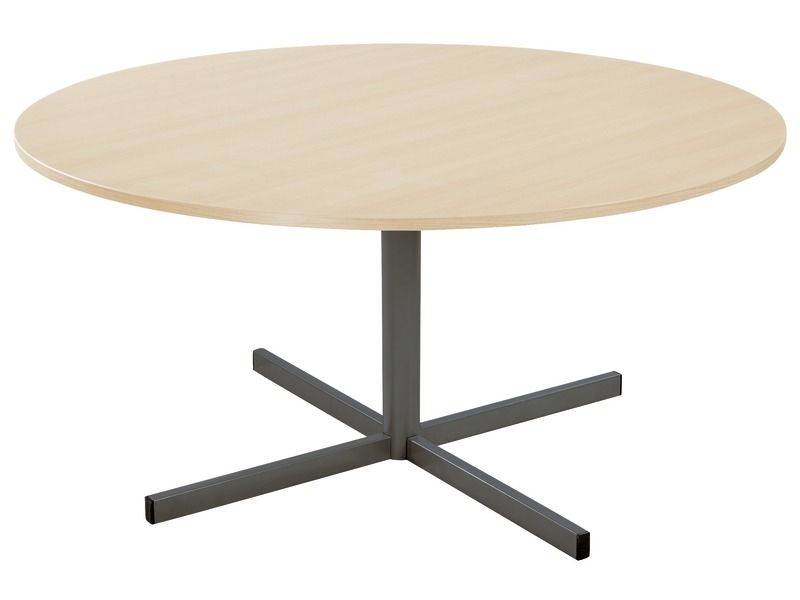 TABLE PLATEAU STRATIFIÉ PIED CENTRAL Basic