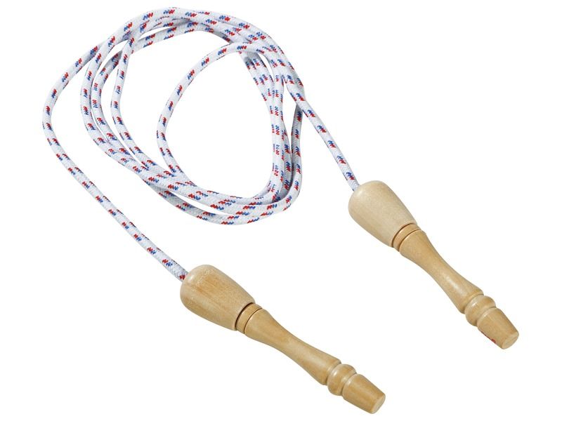 SKIPPING ROPE with wooden handles